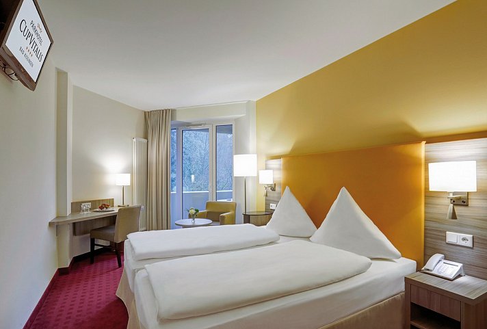 Parkhotel CUP VITALIS - Wohnbeispiel Doppelzimmer Standard Balkon (Zimmercodierung DG1)