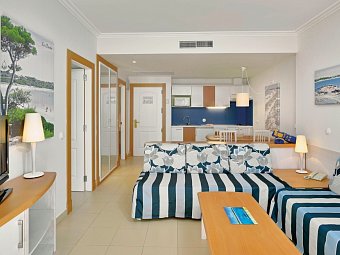 Isla de Cabrera Aparthotel - Wohnbeispiel Appartement 1 Schlafzimmer (Zimmercodierungen AB1 & AB2)
