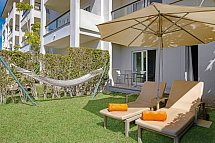 VIVA Blue & Spa - Wohnbeispiel Appartement 1 Schlafzimmer mit privatem Garten (Zimmercodierungen AB2 & AN2)
