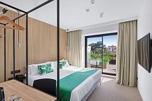 Paradiso Garden - Wohnbeispiel Doppelzimmer Poolblick (Zimmercodierungen D1P & D2P)