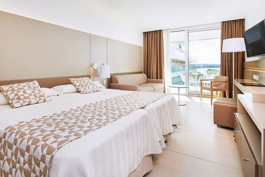 Hipotels Gran Playa de Palma - Wohnbeispiel Doppelzimmer Meerblick (Zimmercodierung DBM)