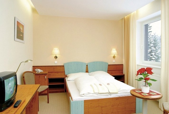 Interhotel Montana - Wohnbeispiel Doppelzimmer (Zimmercodierungen DP1 & DB1)
