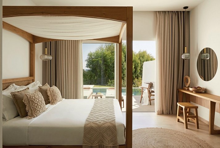 Absolute Kiotari Resort - Wohnbeispiel Doppelzimmer Superior Privatpool (Zimmercodierung DS2)
