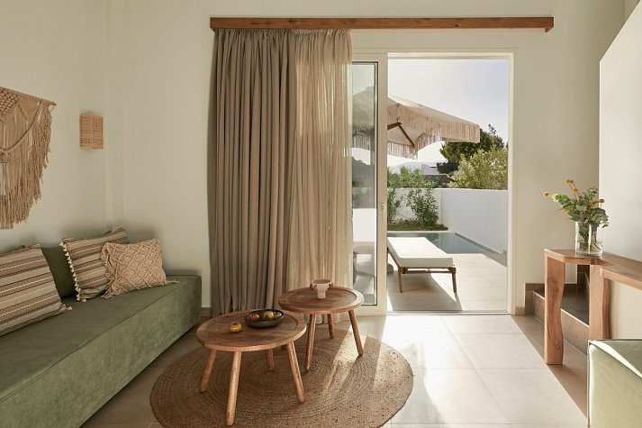 Absolute Kiotari Resort - Wohnbeispiel Suite Gartenblick (Zimmercodierung WBG)