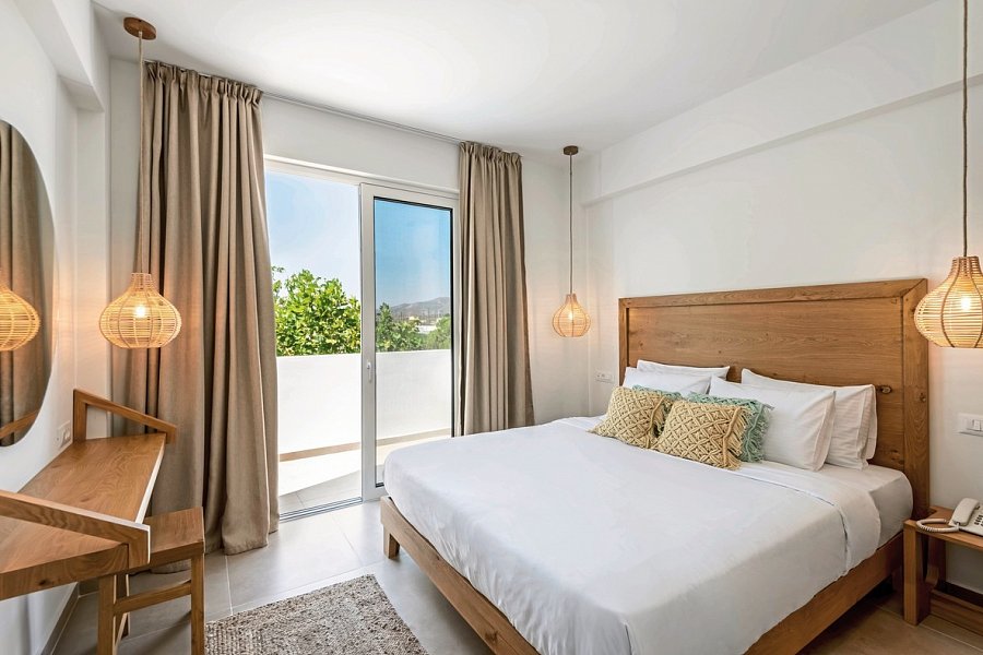 Absolute Kiotari Resort - Wohnbeispiel Doppelzimmer Gartenblick (Zimmercodierung DBG)