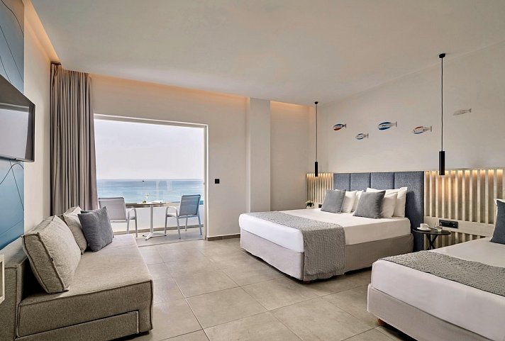 Blue Sea Beach Resort - Wohnbeispiel Familienzimmer Meerblick (Zimmercodierung FBM)
