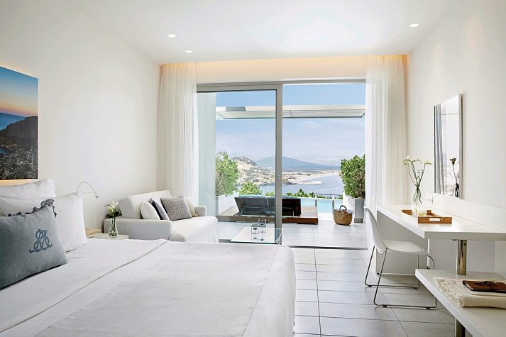 Lindos Mare - Wohnbeispiel Doppelzimmer Deluxe Gemeinschaftspool (Zimmercodierung DDQ)