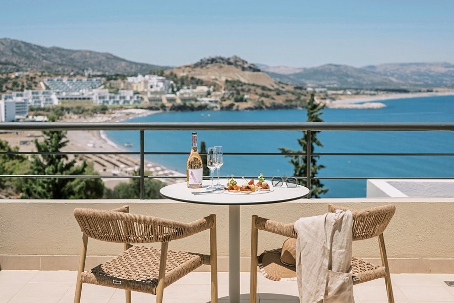 Lindos Mare - Wohnbeispiel Doppelzimmer Meerblick (Zimmercodierung DBM)