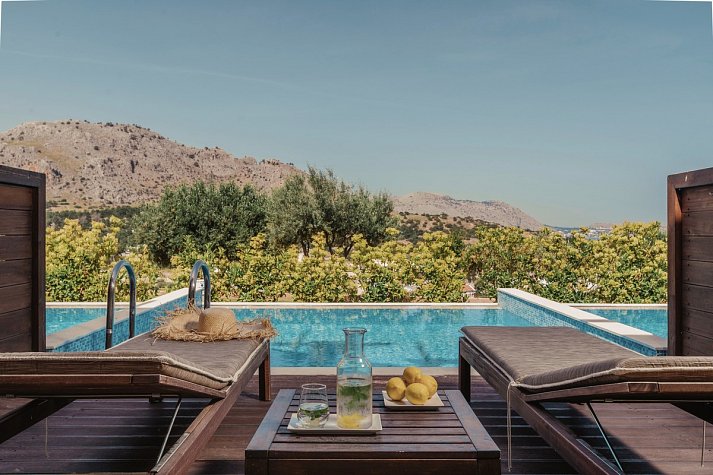 Lindos Imperial Resort & Spa - Wohnbeispiel Doppelzimmer Superior Privatpool (Zimmercodierung DSR)