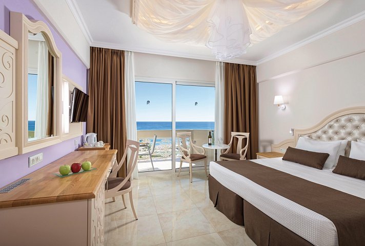 Rodos Palladium Leisure & Wellness - Wohnbeispiel Doppelzimmer Deluxe Meerblick (Zimmercodierung DDM)