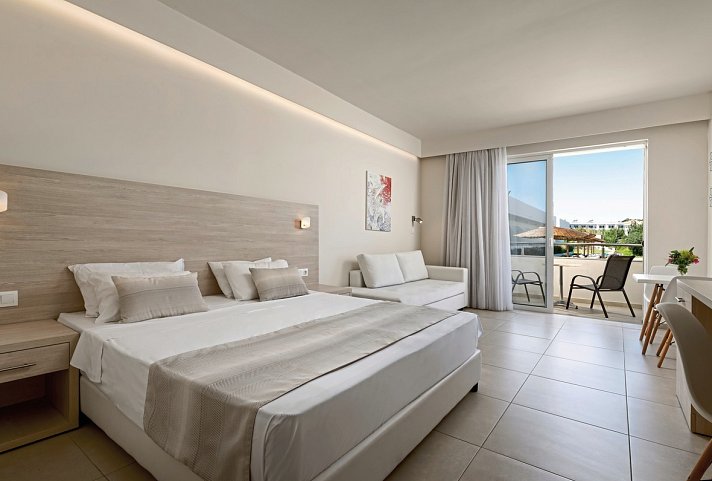 Afandou Bay & Suites - Wohnbeispiel Doppelzimmer Deluxe (Zimmercodierung DD1)