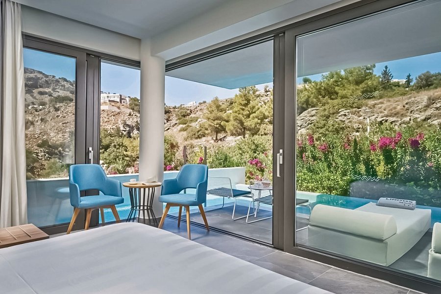 Lindos Grand Resort & Spa - Wohnbeispiel Doppelzimmer Deluxe Meerblick (Zimmercodierung DDM)