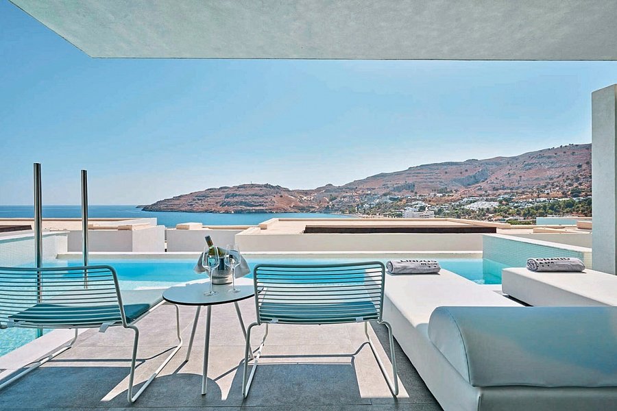 Lindos Grand Resort & Spa - Wohnbeispiel Juniorsuite Deluxe Privatpool (Zimmercodierung JD1)