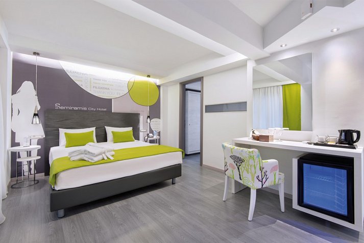 Semiramis - Wohnbeispiel Doppelzimmer Meerblick (Zimmercodierung D1M)