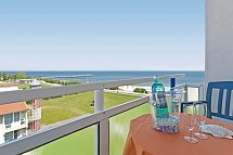 Morada Resort Kühlungsborn - Wohnbeispiel Doppelzimmer seitl. Meerblick (Zimmercodierung D1N)