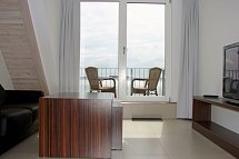 Strandhotel Dranske - Wohnbeispiel Maisonette Boddenblick (Zimmercodierung MB2)