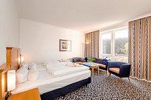 Asgard´s Strand- und Wellnesshotels (Asgard + Midgard + Meereswarte) - Wohnbeispiel Appartement 1 Schlafzimmer Waldseite mit Balkon (Zimmercodierung AB3)