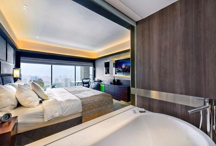 Pan Pacific Singapur - Wohnbeispiel Deluxe Panoramic (Zimmercodierung UB1)