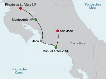 Geheimnisvolles Costa Rica: Nebelwald und Rote Aras