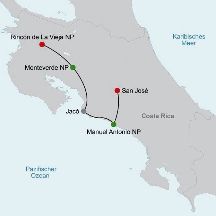 Geheimnisvolles Costa Rica: Nebelwald und Rote Aras