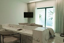 Kassandra Palace Seaside Resort - Wohnbeispiel Suite 1 Schlafzimmer Meerblick (Zimmercodierung WBM)