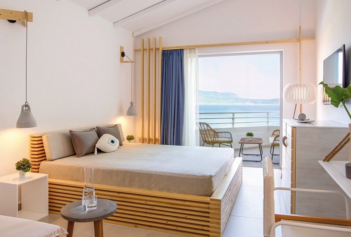 Proteas Blu Resort - Wohnbeispiel Bungalow Meeresfront (Zimmercodierung BBO)