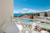 Bluesun Hotel Alga - Beispiel Balkon Doppelzimmer Meerseite (Zimmercodierungen DBC & DC5)