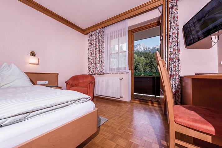 Hotel Gasthof Wachter - Wohnbeispiel Doppelzimmer Asitz (Zimmercodierungen DB1, TB1, EB1 & DC1)