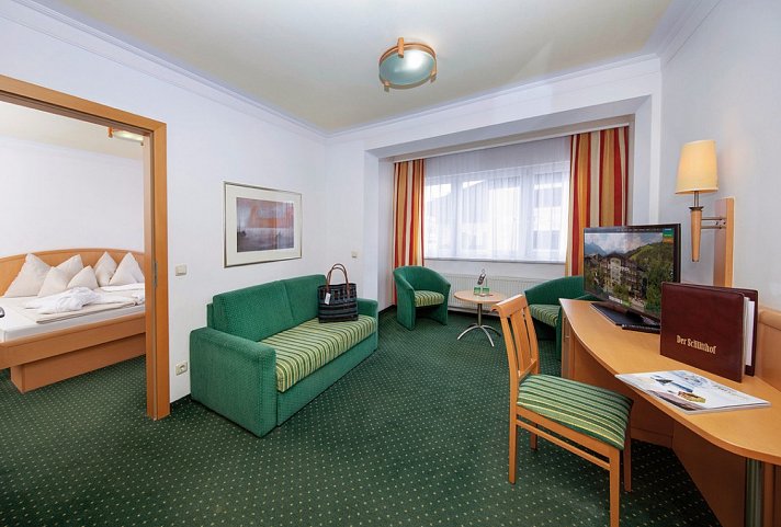 Der Schütthof - Wohnbeispiel Juniorsuite (Zimmercodierungen JB1 & JB2)