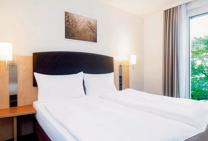 IntercityHotel Wien - Wohnbeispiel Doppelzimmer Standard (Zimmercodierungen DG1 & DC1)