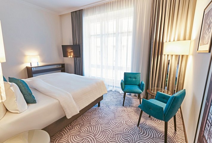 Steigenberger Hotel Herrenhof Wien - Wohnbeispiel Doppelzimmer Superior (Zimmercodierungen DS1 & DC1)