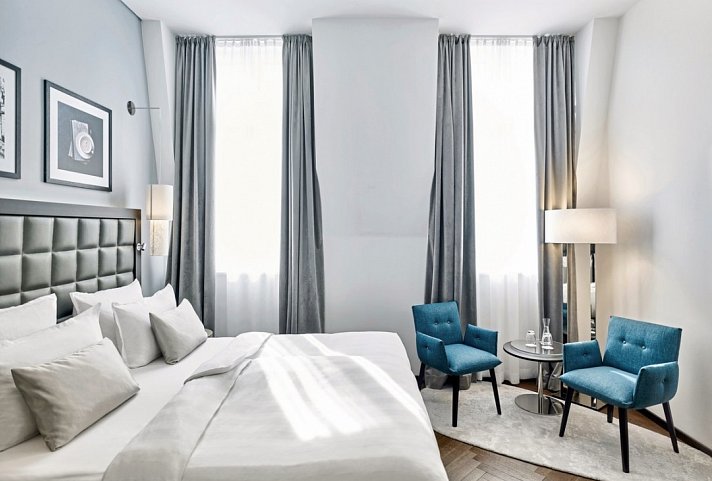 Steigenberger Hotel Herrenhof Wien - Wohnbeispiel Doppelzimmer Superior (Zimmercodierungen DS1 & DC1)
