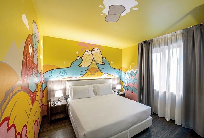 Muraless Art Hotel - Wohnbeispiel Doppelzimmer (Zimmercodierung DB1)