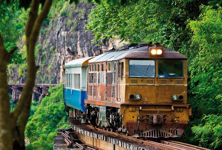 Nord-Thailand Kaleidoskop (mit Baden) - Thailand-Burma-Eisenbahn, Kanchanaburi