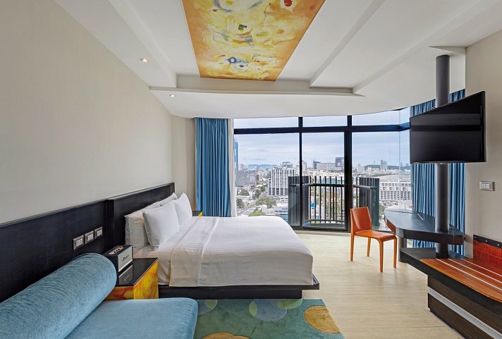 Siam@Siam Design Hotel Pattaya - Wohnbeispiel Studio Ocean View (Zimmercodierung SBM)