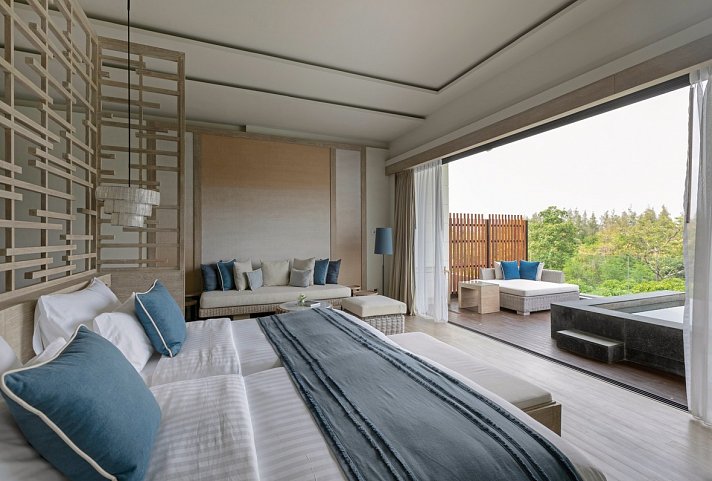 Cape Nidhra Hotel - Wohnbeispiel Deluxe Sky Pool Suite (Zimmercodierung WB1)