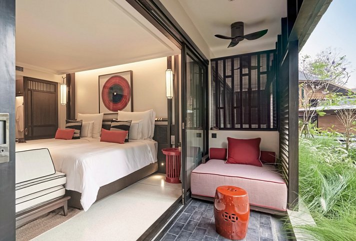 Aleenta Retreat Chiang Mai - Wohnbeispiel Deluxe Balcony (Zimmercodierung UD1)