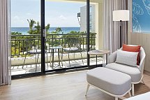 Curaçao Marriott Beach Resort - Wohnbeispiel Oceanview King (Zimmercodierungen J1M & J2M)