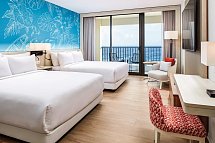 Curaçao Marriott Beach Resort - Wohnbeispiel Oceanfront Queen (Zimmercodierung J1O)