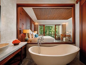 Abisena Ubud - Beispiel Bad River Suite (Zimmercodierung WB1)