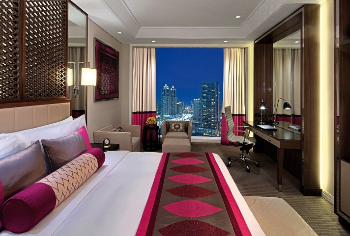 Taj Dubai - Wohnbeispiel Luxury City View Room (Zimmercodierung UU1)