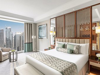 Taj Dubai - Wohnbeispiel Luxury Burj View Room (Zimmercodierung UU3)