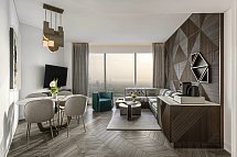 SO/Uptown Dubai - Wohnbeispiel Atelier Suite - 1 Bedroom (Zimmercodierung WB1)