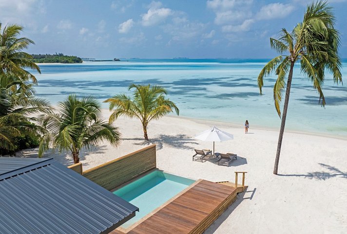 Nala Maldives by Jawakara - Wohnbeispiel Sunset Beach Pool Villa (Zimmercodierungen VB3, VV3, VD3 & VT3)