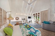 La Pirogue Mauritius - Wohnbeispiel Deluxe Beach Family Pavillon (Zimmercodierung UD1)