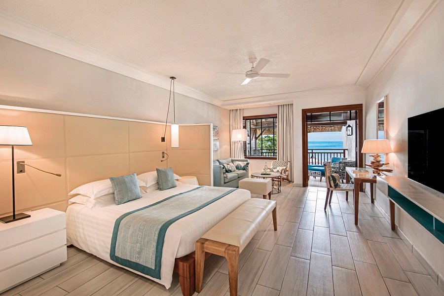 Constance Belle Mare Plage - Wohnbeispiel Junior Suite (Zimmercodierungen JB1, UB8, JC1, JH1, JBM, JCM & JHM)