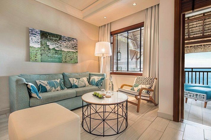 Constance Belle Mare Plage - Wohnbeispiel Junior Suite Beachfront (Zimmercodierungen JBM, JCM & JHM)