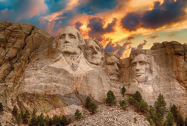 USA von Küste zu Küste (New York - San Francisco) - Mount Rushmore