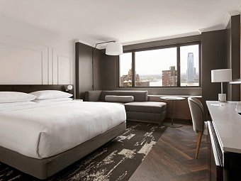 Marriott Downtown New York - Wohnbeispiel Hudson River View Deluxe One King bed (Zimmercodierung XD2)