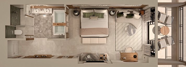 Secrets Playa Esmeralda Resort & Spa - Panorama-Ansicht Junior Suite (Zimmercodierungen JB1, JB2, JB3, JB4, JB5, JB6, JB7, JB8, JB9, UL1, UL2, UL3, UL4, UL5, UL7, UL8, DL1 & ULQ)